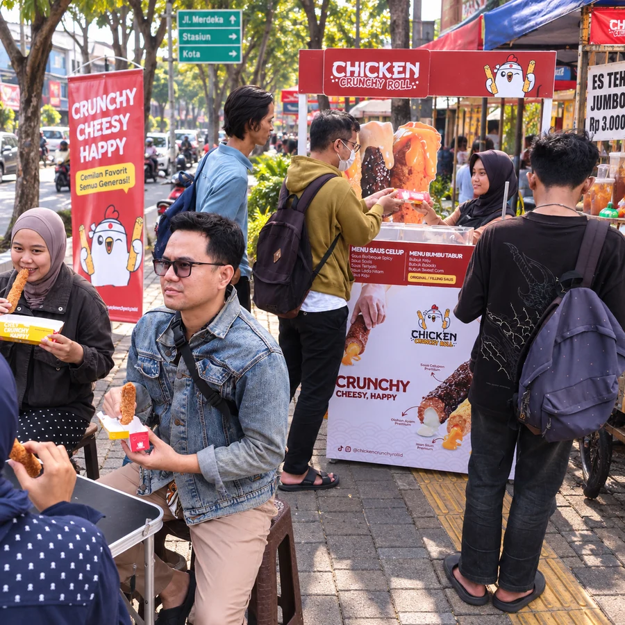 Solusi Kemitraan Chicken Crunchy Roll